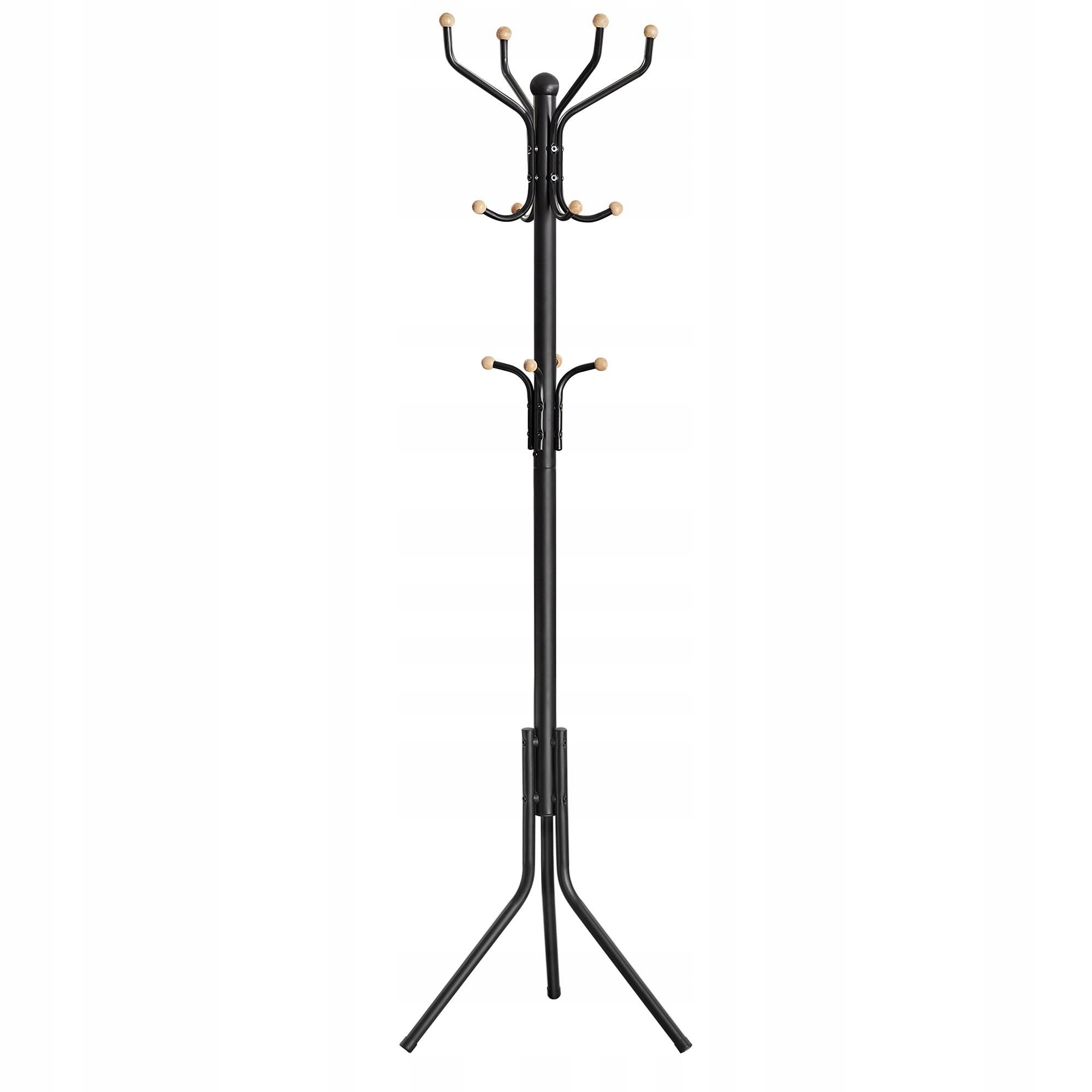 

Wieszak stojący metalowy na ubrania czarny 182 cm
