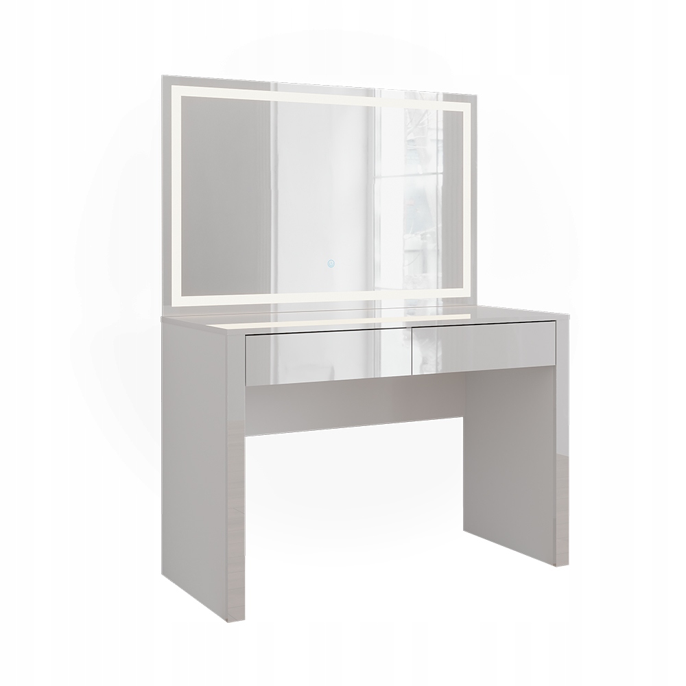 TOALETKA Annabelle Biały wysoki połysk/biały 110 cm z lusterkiem LED