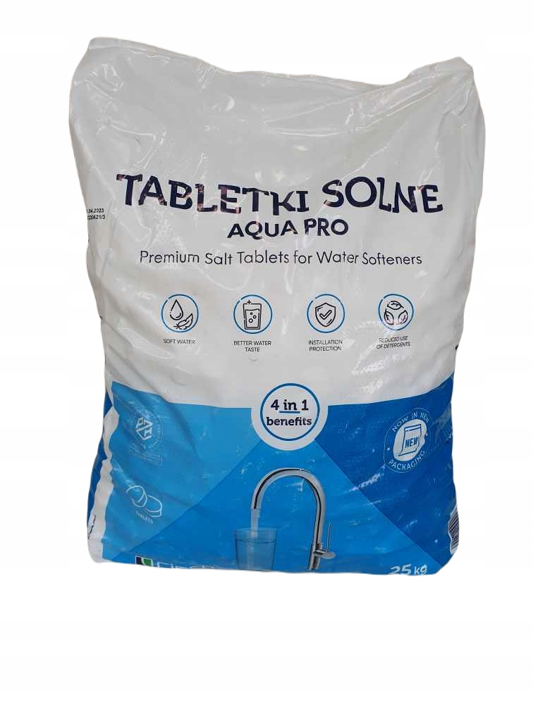 Tabletka solna tabletki Ciech 1000kg TONA w25kg Kod producenta CIECH SÓL 1000KG