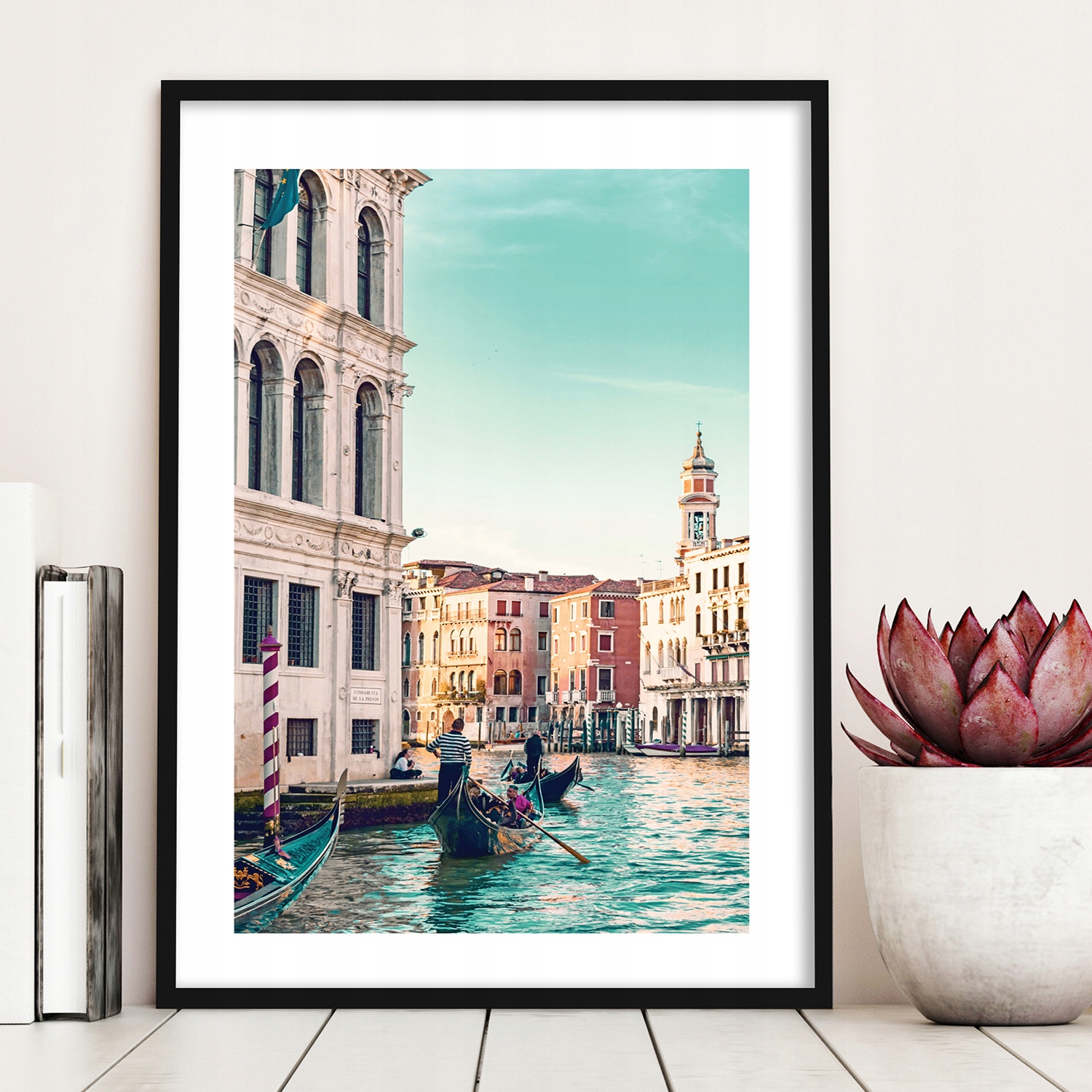 Plakaty grafiki włoskie Morze turkus Wenecja XL Rodzaj bez ramy