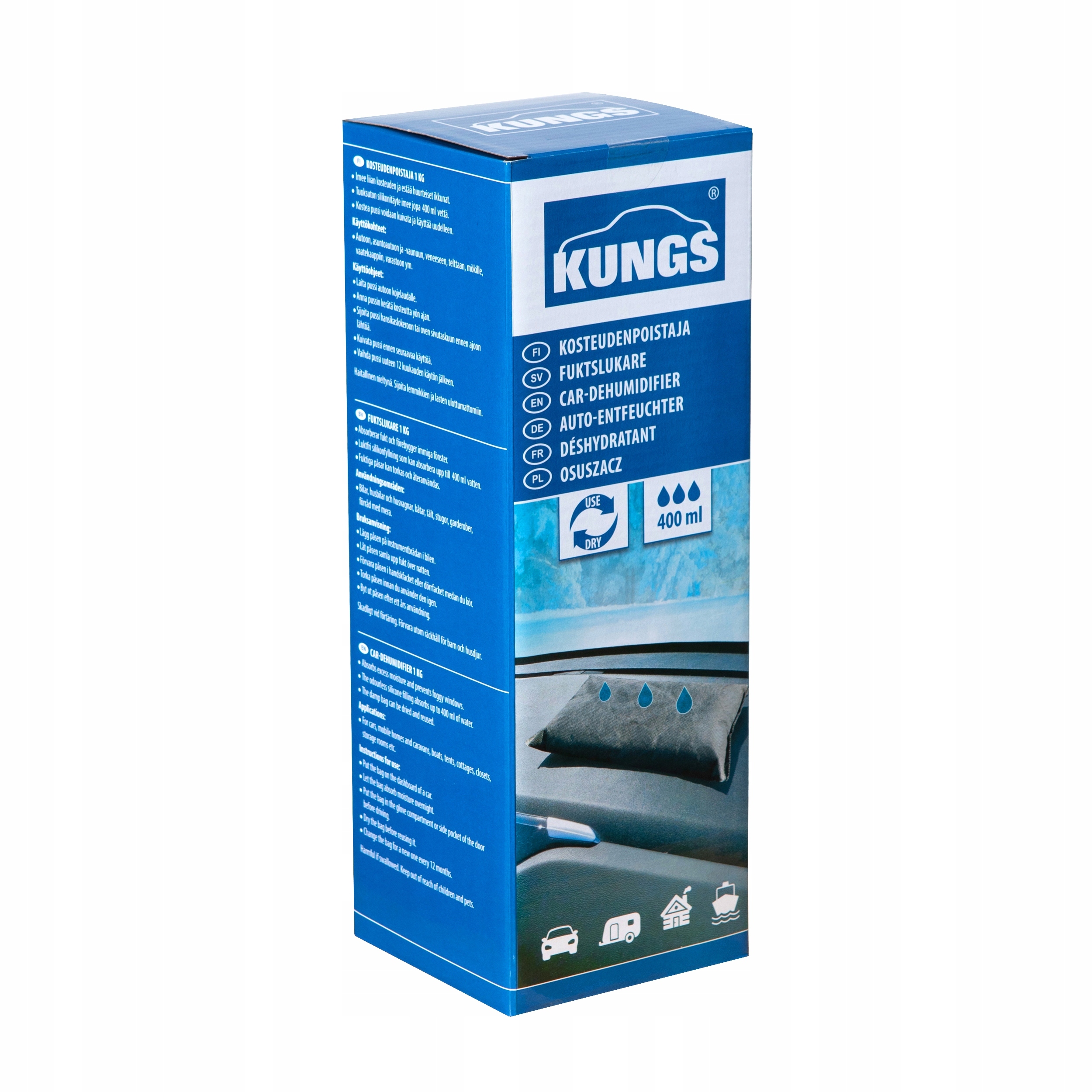 POCHŁANIACZ WILGOCI SAMOCHODOWY AUTA KUNGS aż 1 KG Numer katalogowy producenta 6204