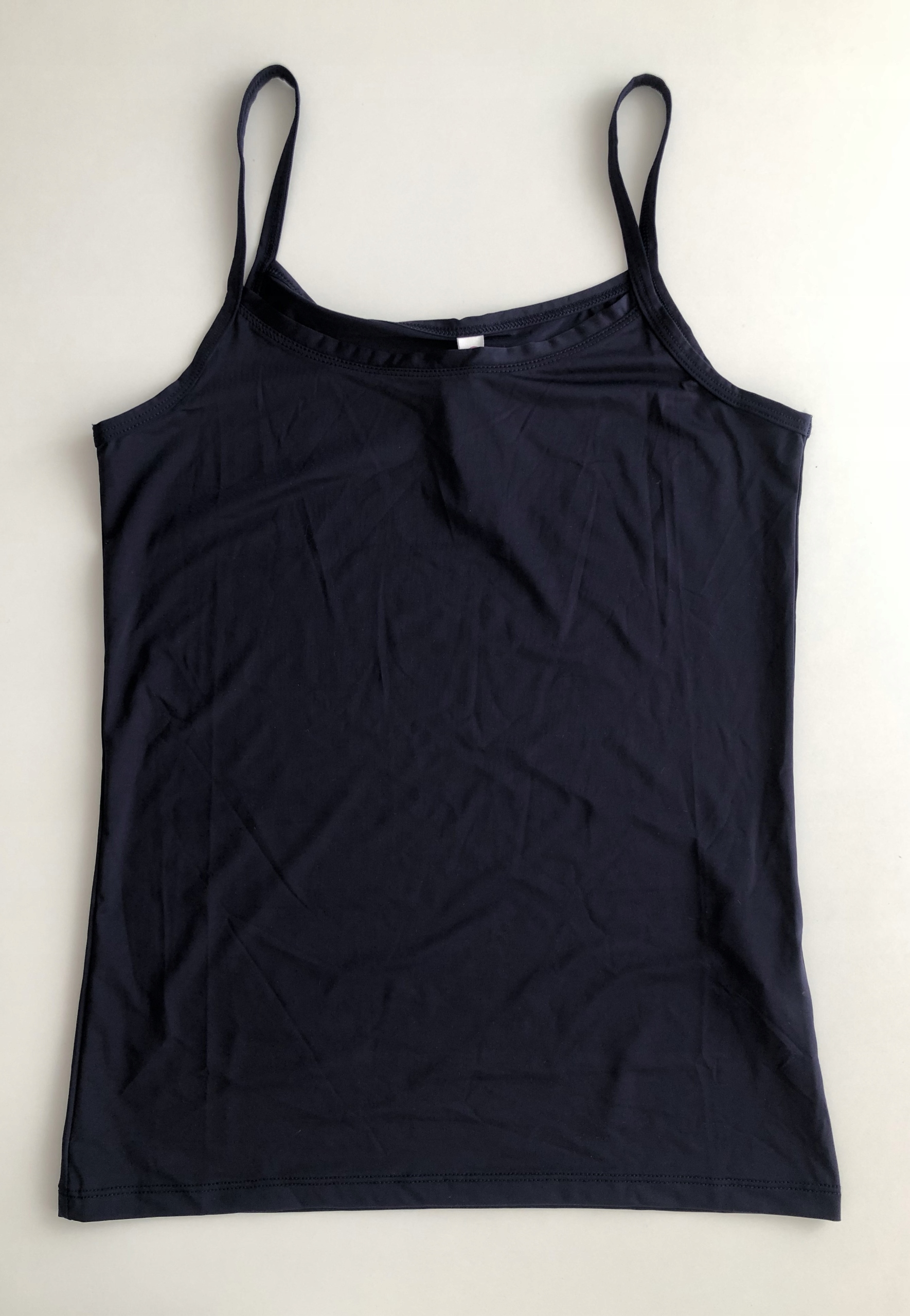 OUTLET WŁOSKA KOSZULKA - TOP NA RAMIĄCZKACH OVS S Odcień granatowy