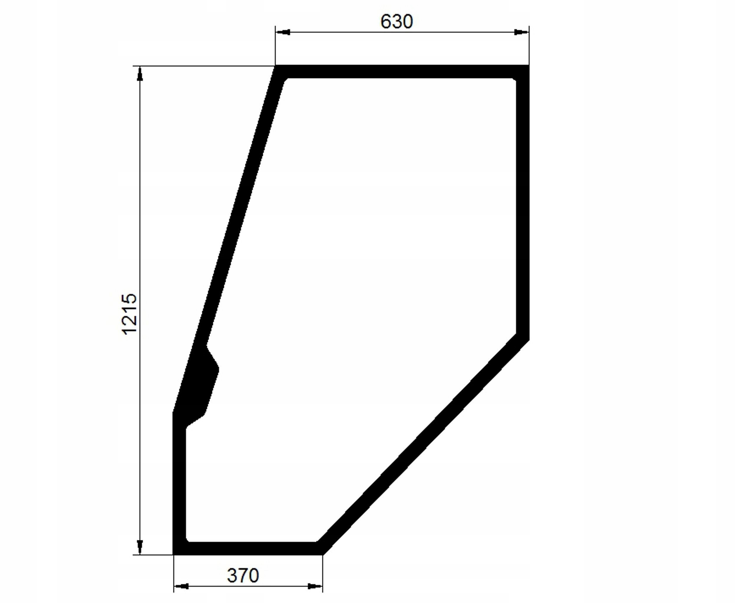 čelní sklo pro traktor Deutz-Fahr dveře levé s 04386535