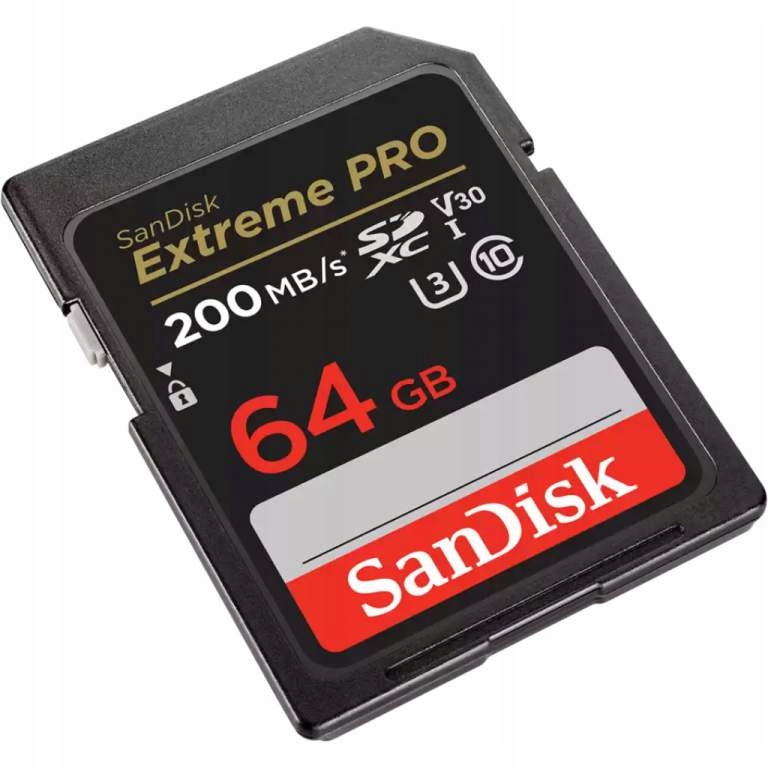 Karta pamięci Sandisk SDXC EXTREME PRO 64GB 200MBs EAN (GTIN) 0619659188719