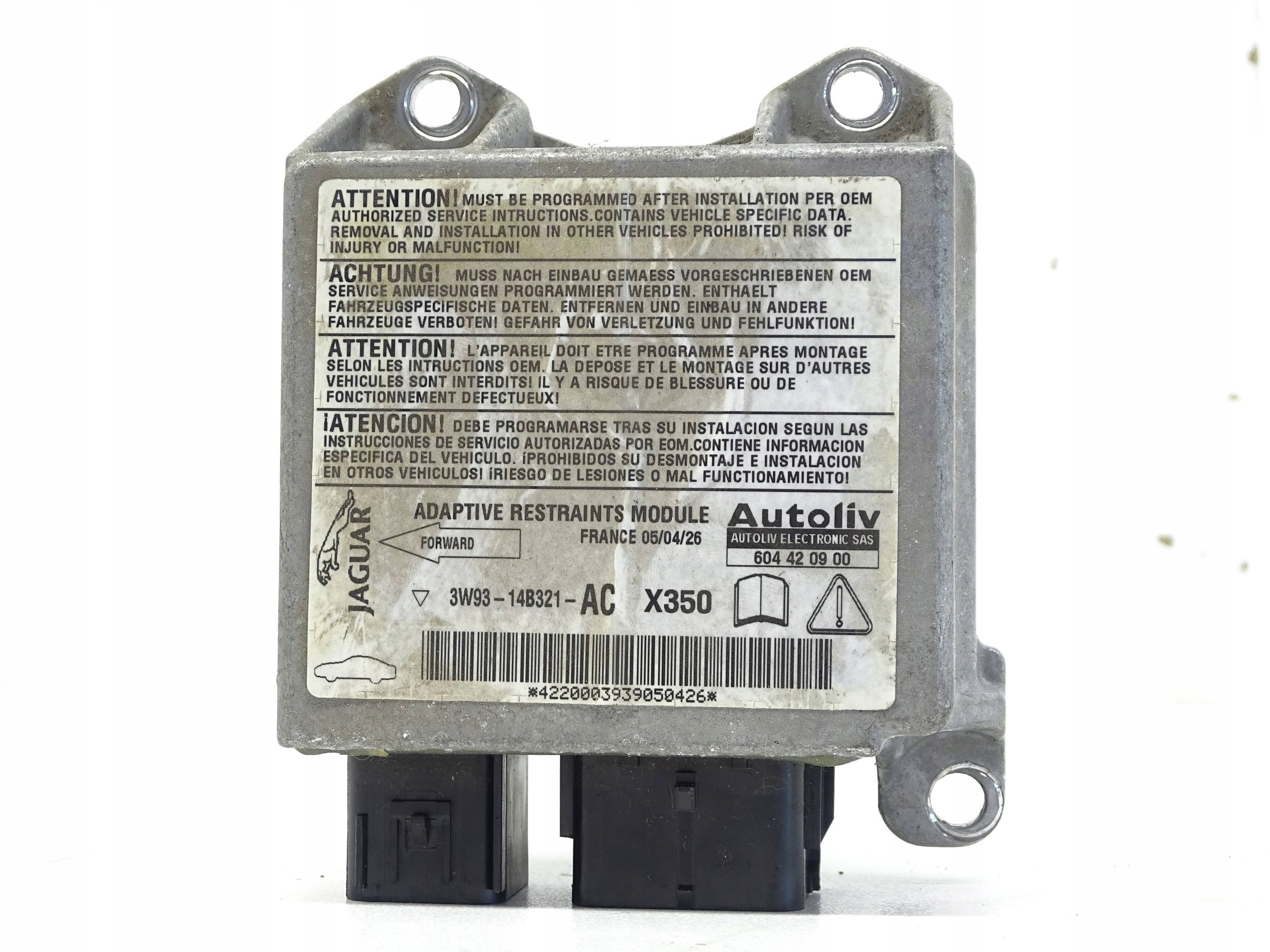 module control unit airbag JAGUAR XJ X350 3W9314B321AC