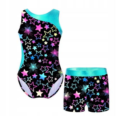 Strój Akrobatyka R 98 Do Gimnastyki Tańca Komplet Body 903