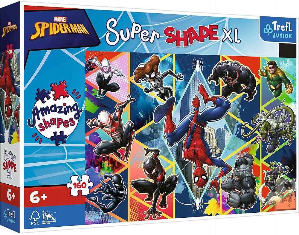 

Puzzle 160 El Shapes XL Dołącz Do Spidermana