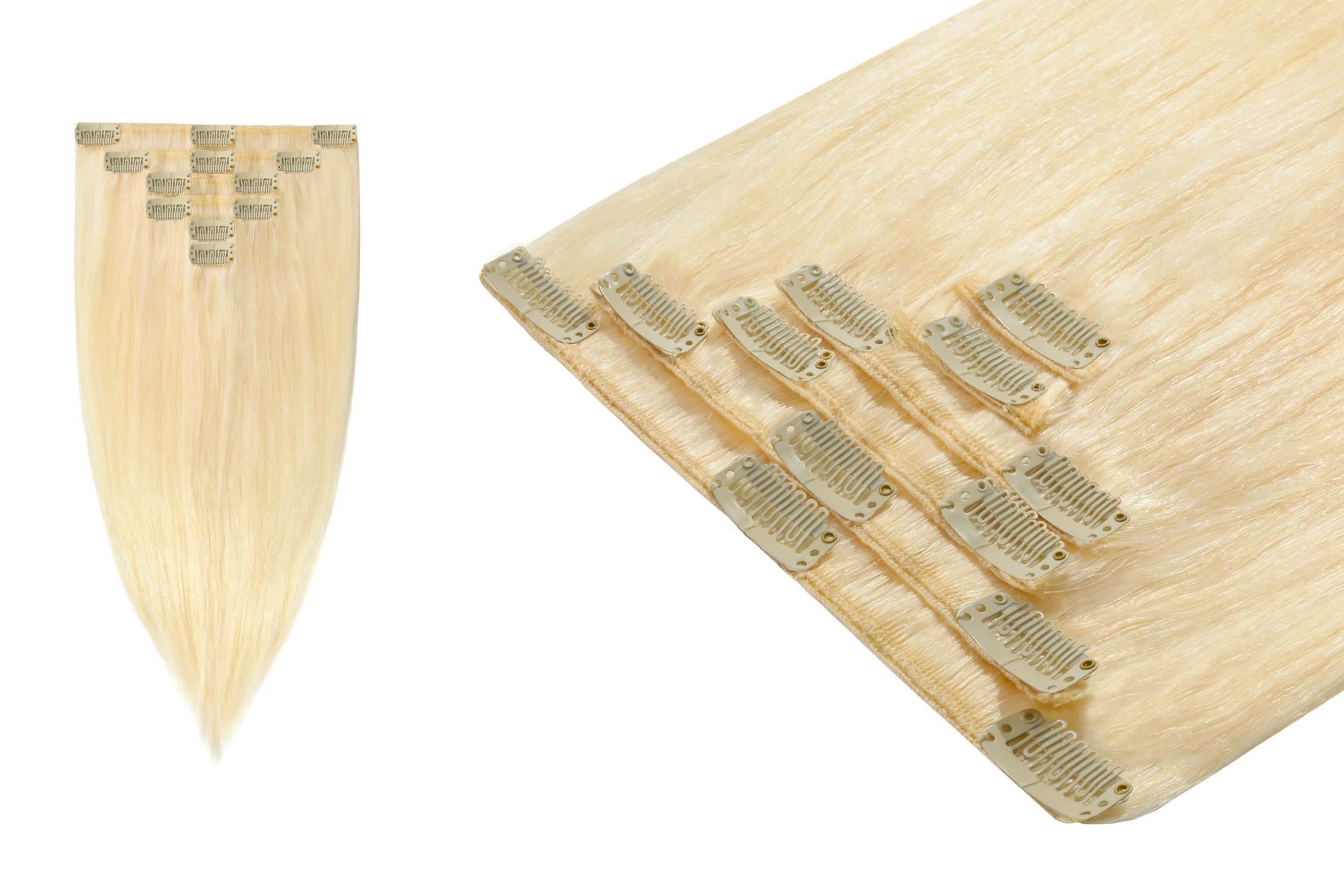 Clip In Příčesek Do Vlasů Přírodní Připínáčky Klipsy 50 cm 6 pásků 70 g BestHair