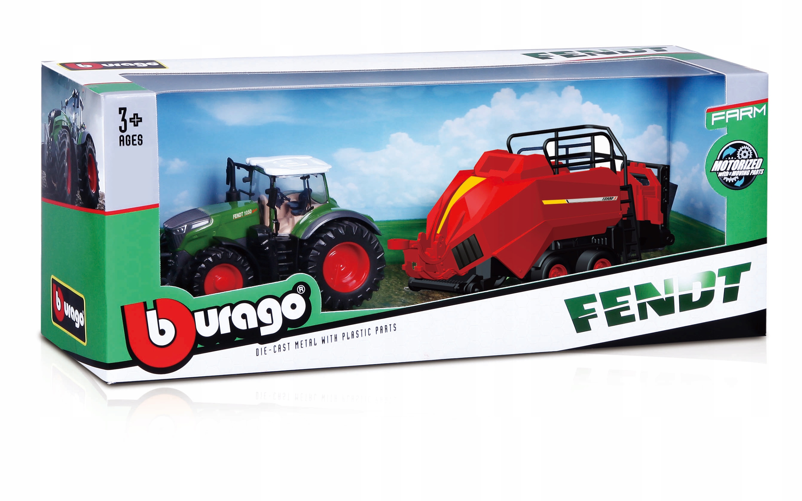 

Traktor Fendt 1050 Vario maszyna belownica Bburago