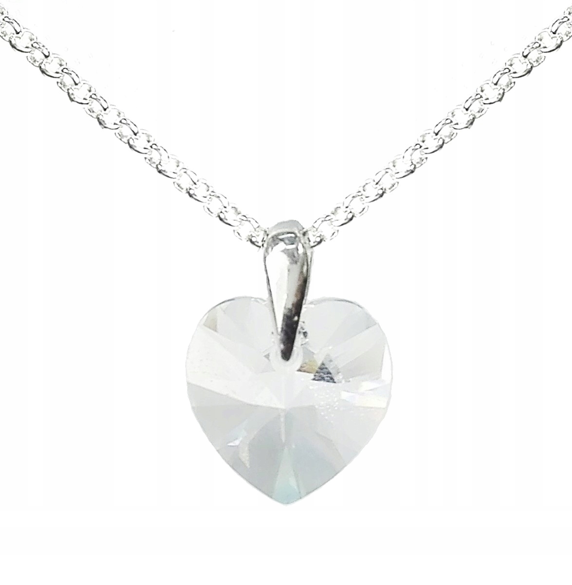 

Naszyjnik srebrny Swarovski serce crystal
