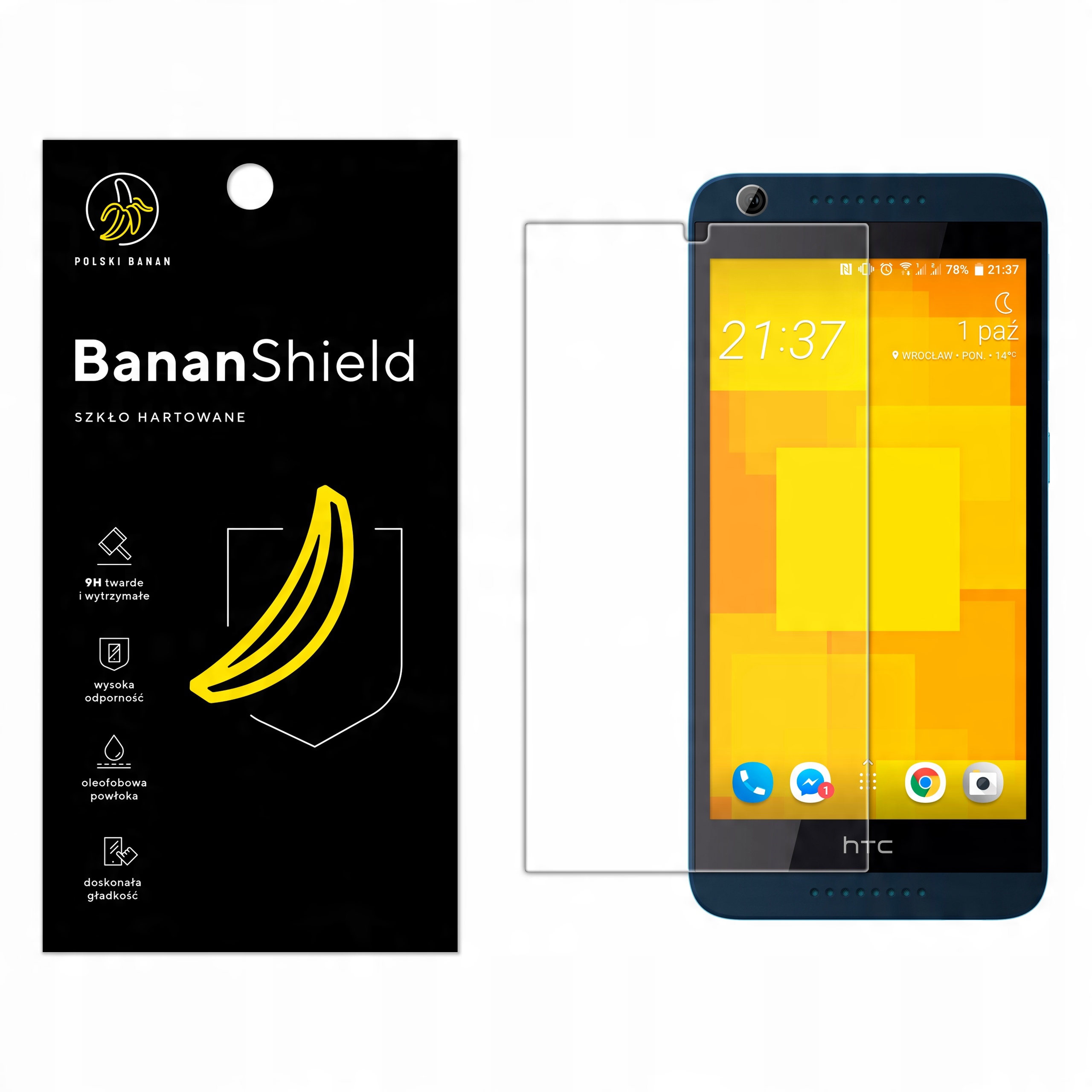 

Szkło Hartowane Polski Banan 9H do Htc Desire 626