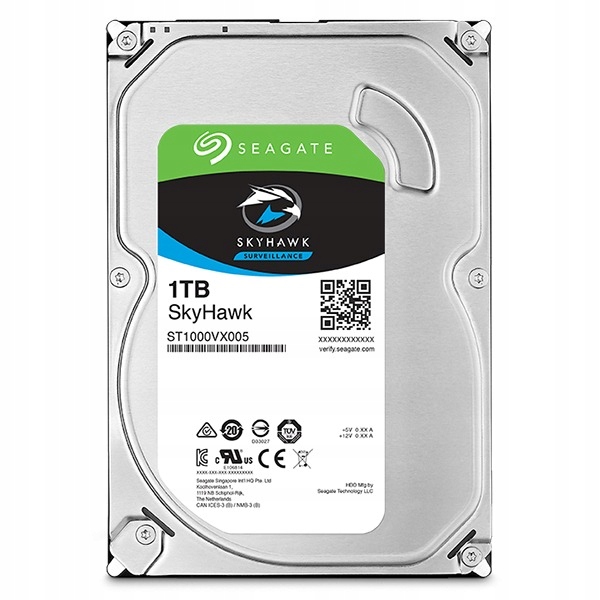 

Nowy dysk twardy 1TB Sata3 Hdd Seagate 3,5 Skyhawk