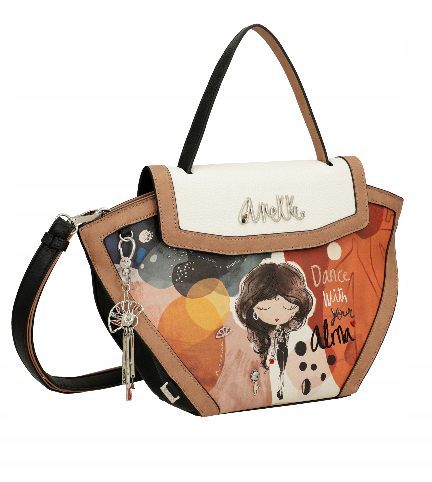 Anekke Alma Dámská Kabelka S Klopou Na Rameno A Do Ruky S Dlouhým Pásek