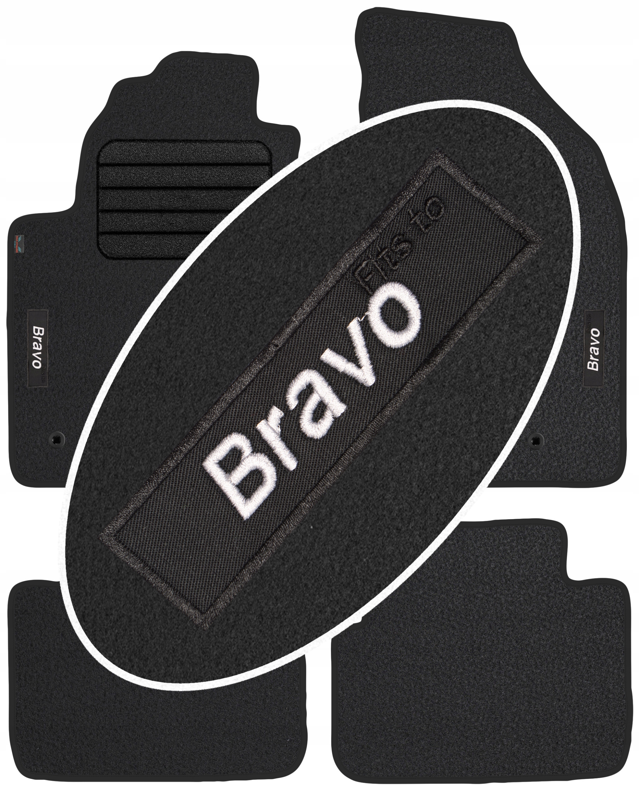 

Fiat Bravo II 2007-2014 Welurowe z Napisem