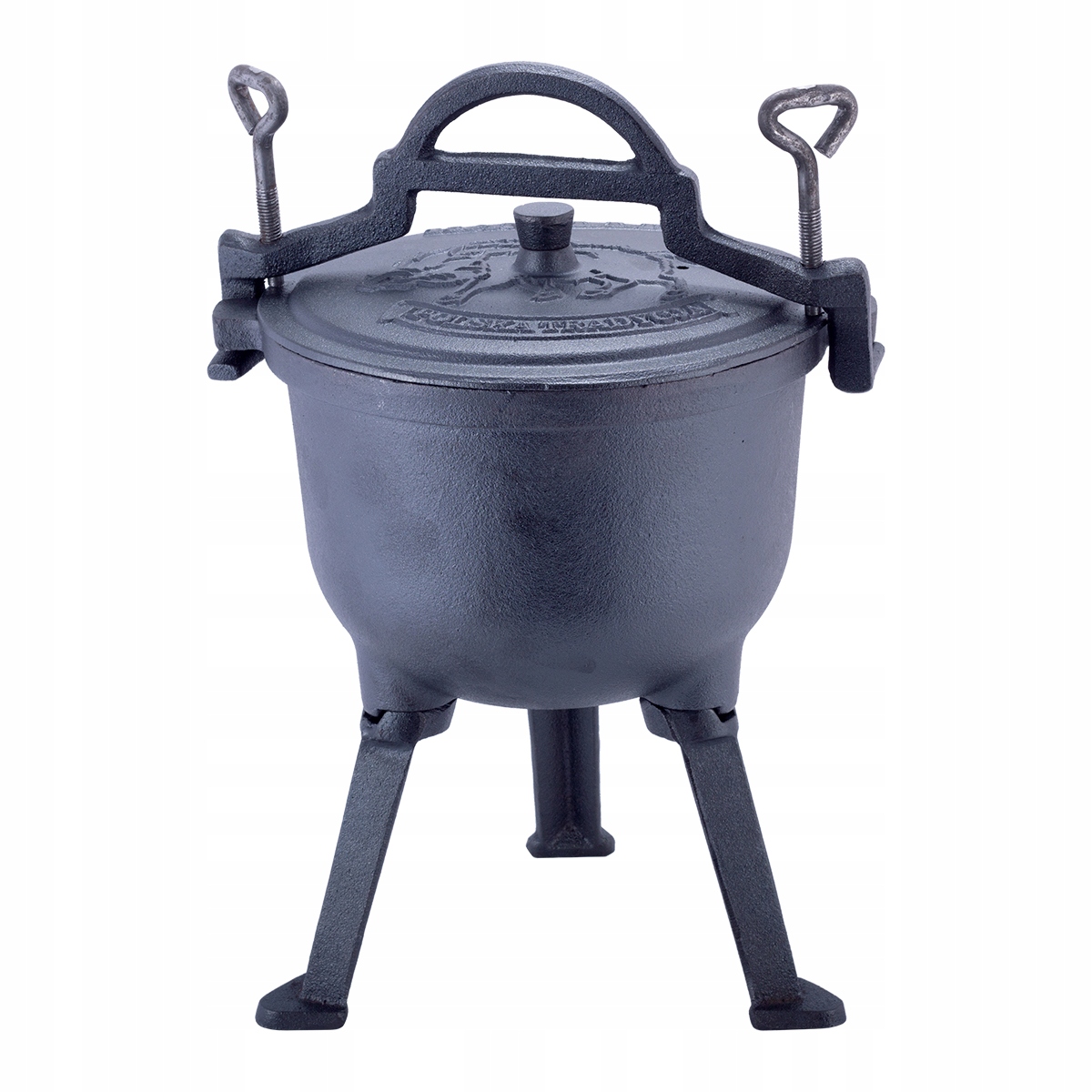 KOCIOŁEK MYŚLIWSKI GARNEK ŻELIWNY STOJĄCY NA OGNISKO 7,0 L KAMILLE Pojemność 7 l