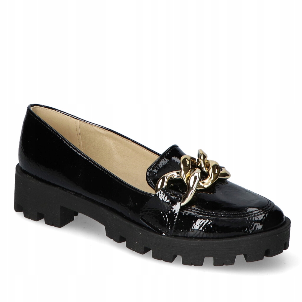 

Mokasyny Optimo Wsuwane Czarny lakier