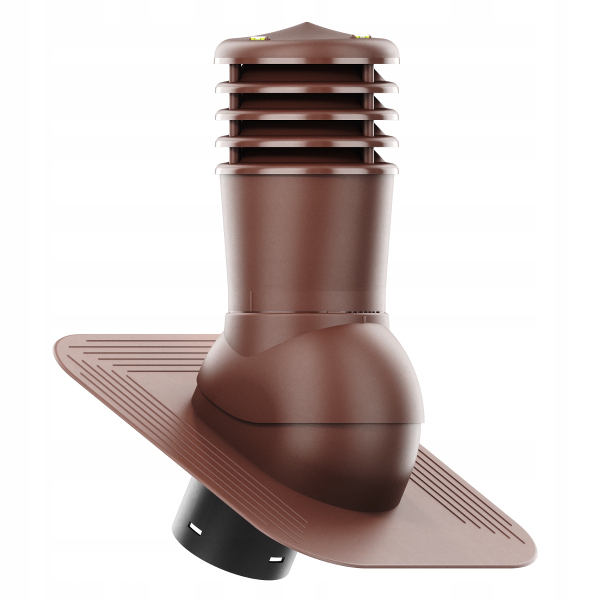 Větrací komín nezateplený Smart fi150 pod Asfaltový Šindel/pape Bronz 8017
