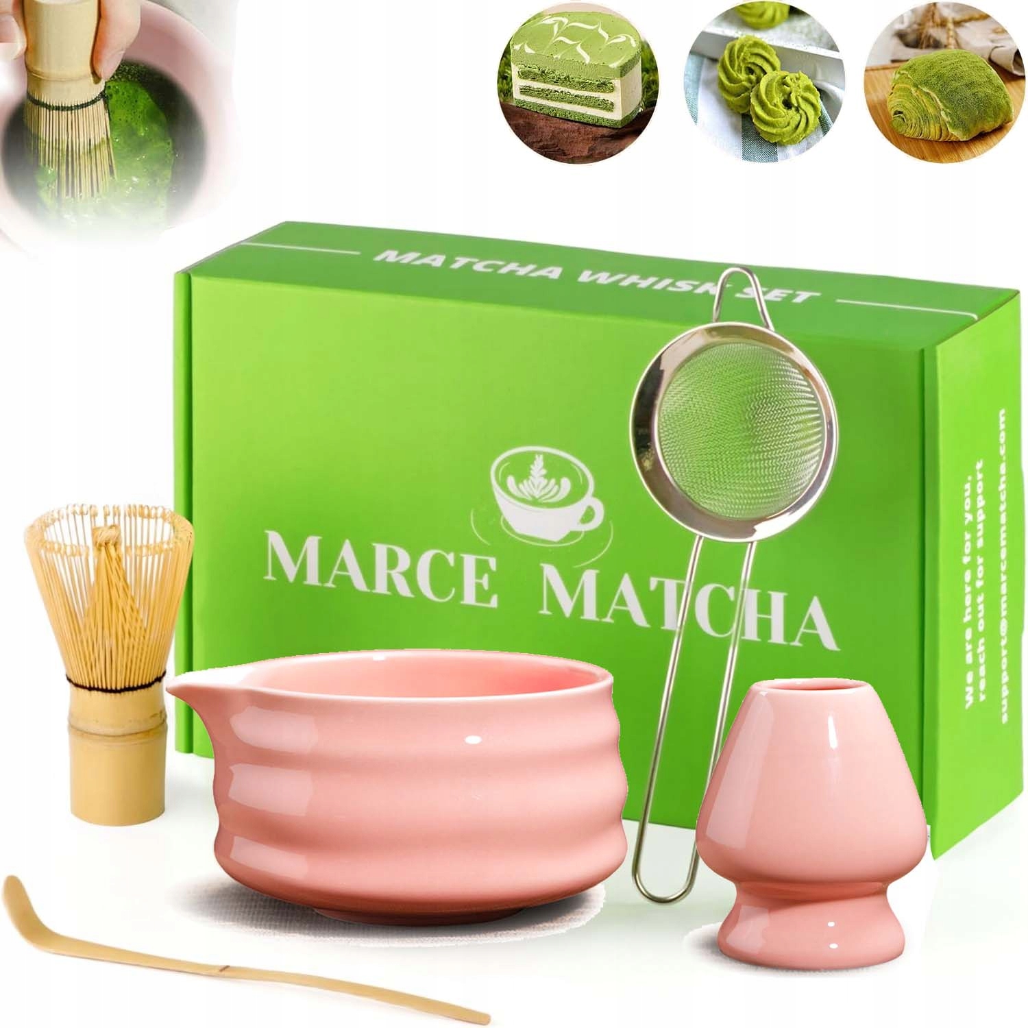 Levně Dárková Sada Na Čaj Matcha Metla Matcha 5 El S Keramickou Miskou