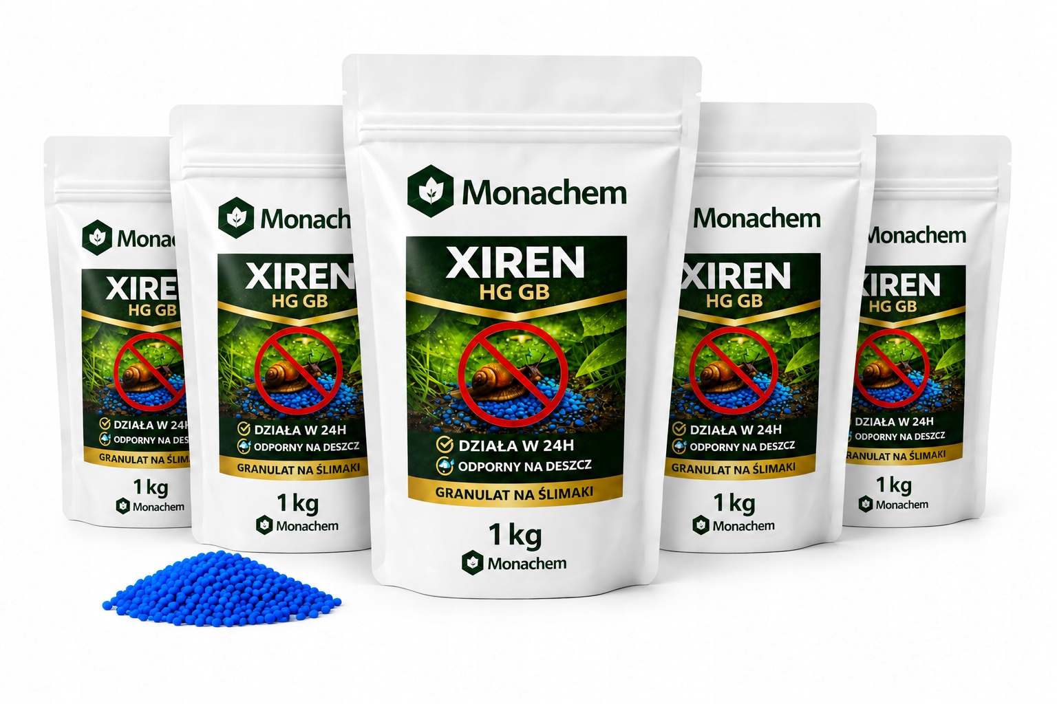 Mocna Trutka na ślimaki Xiren 1kg Zestaw 5 Sztuk