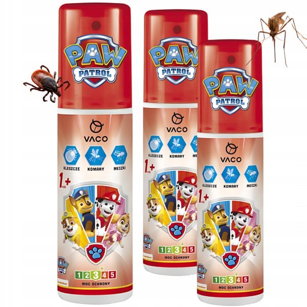 SPRAY Na Komary Aerozol Przeciwko KOMAROM KLESZCZOM Dla Dzieci 12m+ 90ml x3