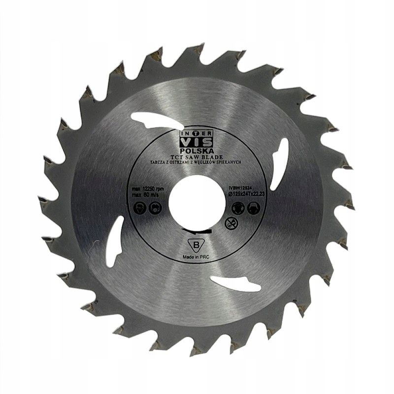 

Tarcza tnąca piła do drewna 125x22.23mm 24 zęby