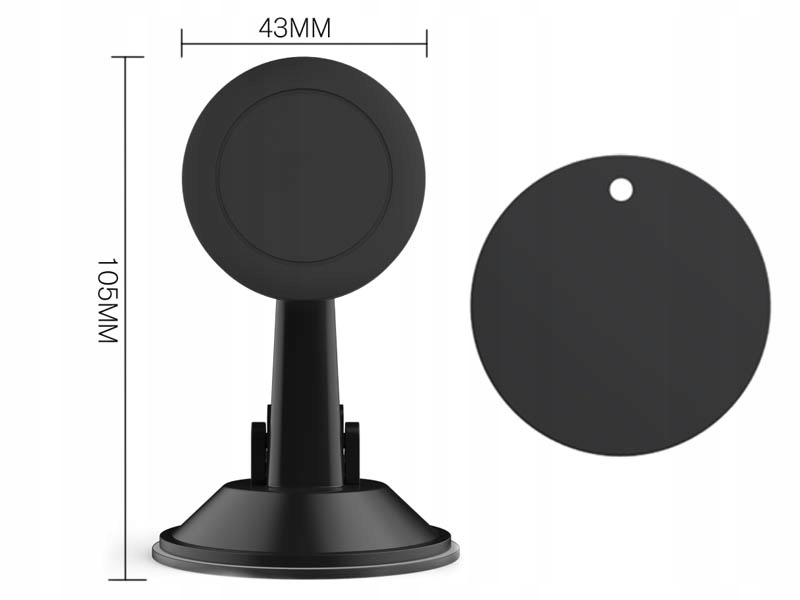 UCHWYT SAMOCHODOWY MAGNETYCZNY DO AUTA TELEFONU SZYBY NA DESKĘ KOKPIT SZYBĘ Marka Inna