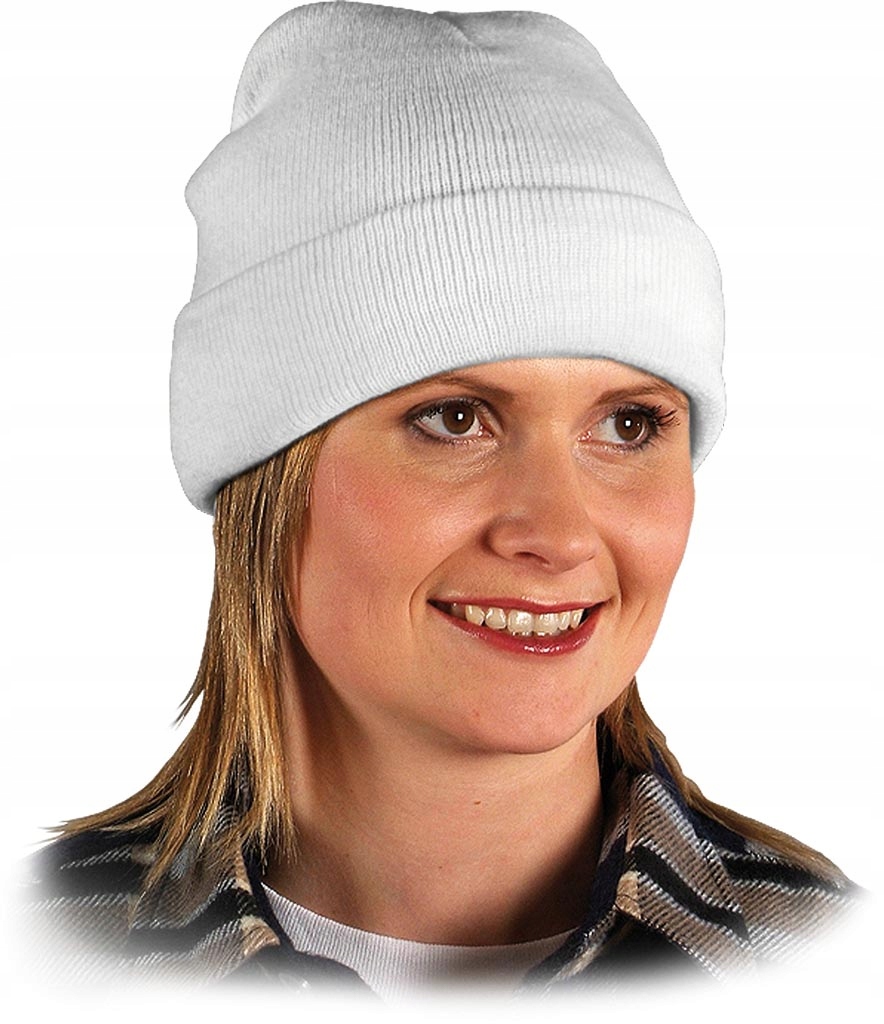 

Czapka zimowa i ciepła biała Czbaw