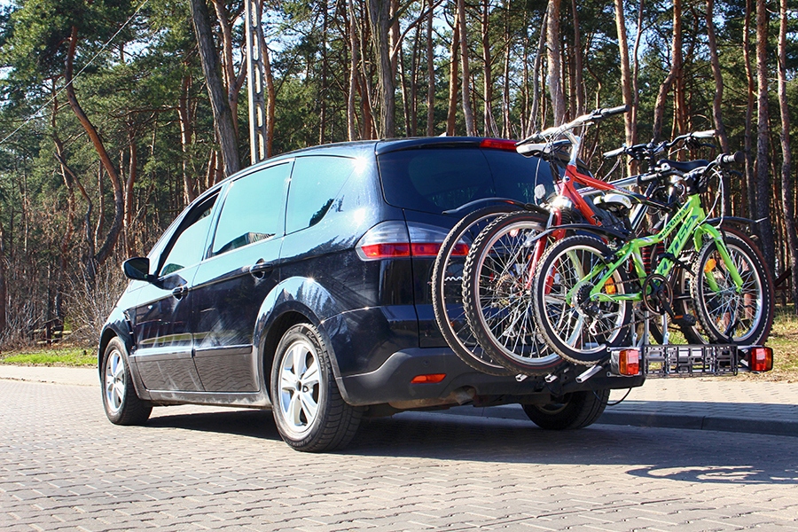 Amos Tytan Plus BAGAZNIK ROWEROWY NA HAK 3 ROWERY Product Height 72 cm