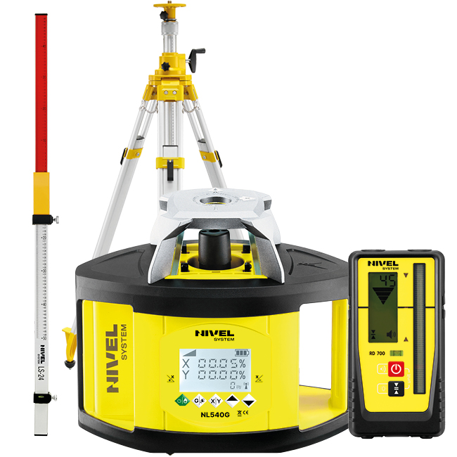NIWELATOR LASEROWY NIVEL NL540G DIGITAL SJJ32 ŁATA Zakres samopoziomowania 5 +/-°