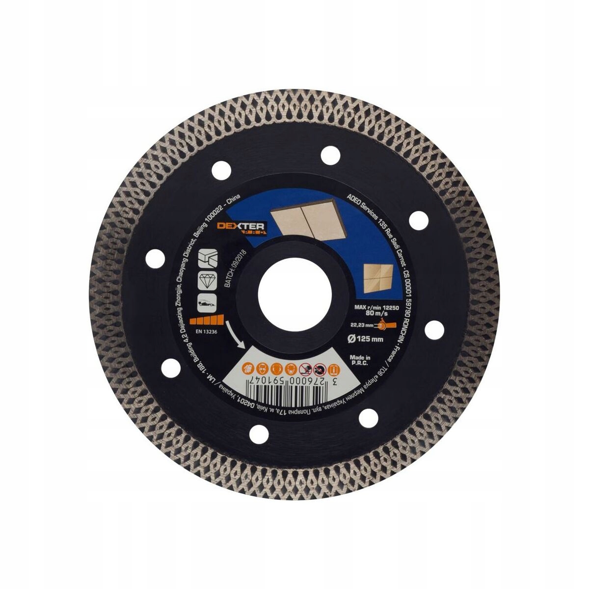 

Tarcza diamentowa Turbo Do Gresu 125X1.6X22.2 MM