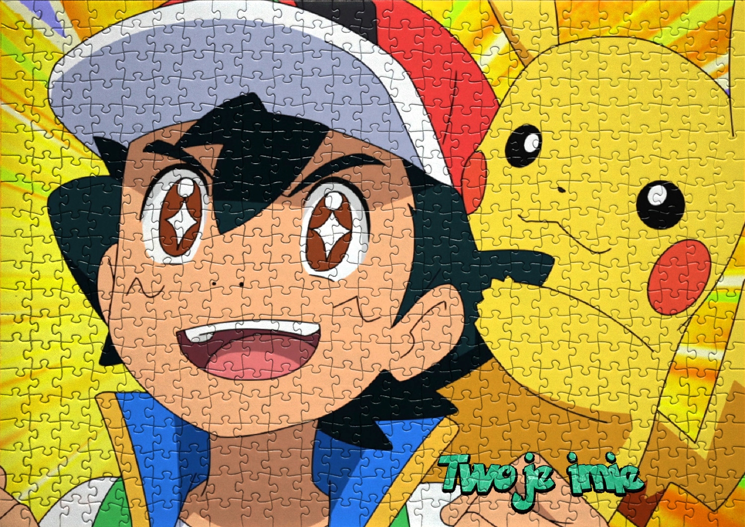 Puzzle+ imię Pokemon Detektyw Pikachu A3 252 el - RÓŻNE WZORY