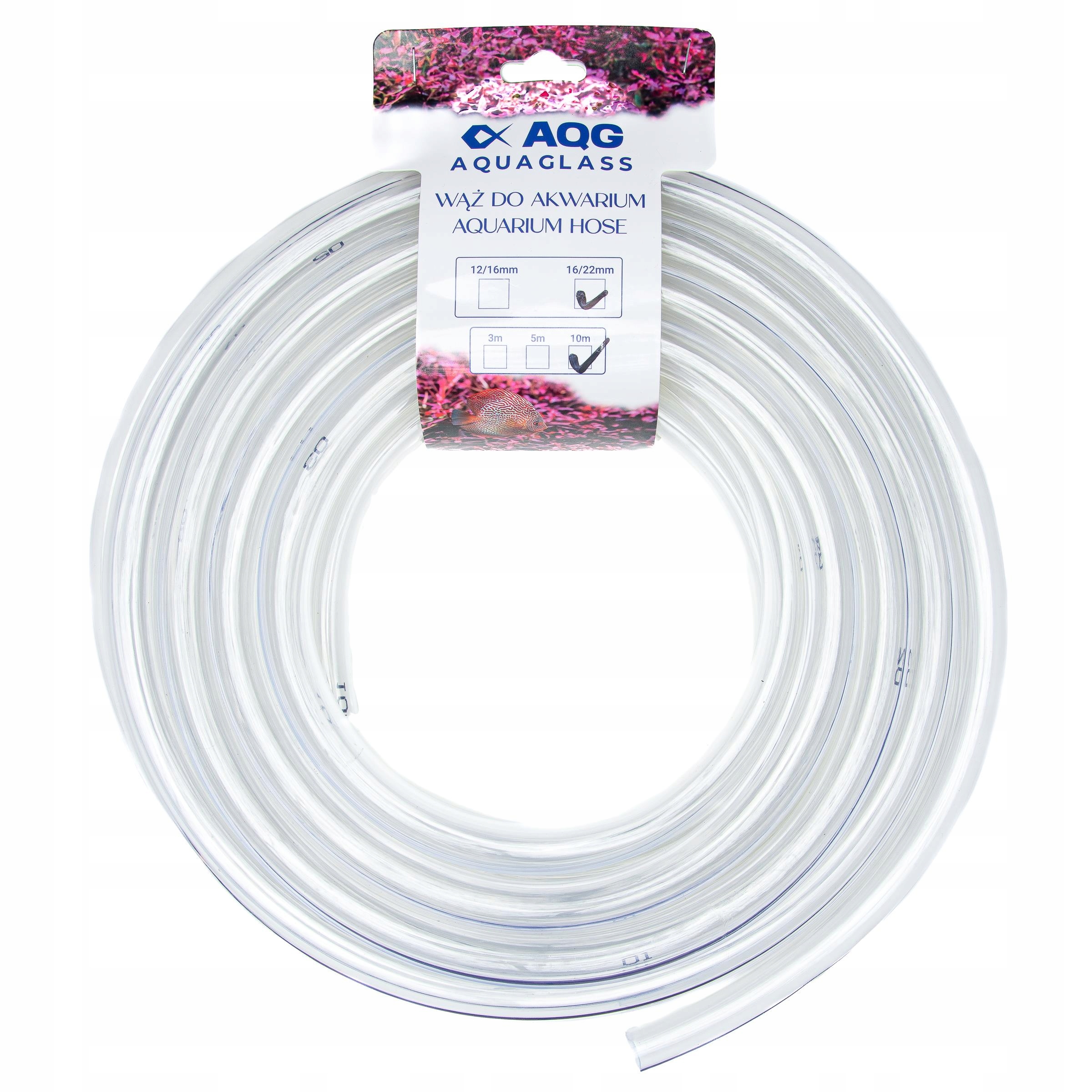 Levně AquaGlass Průhledná hadice 16/22mm, 10m
