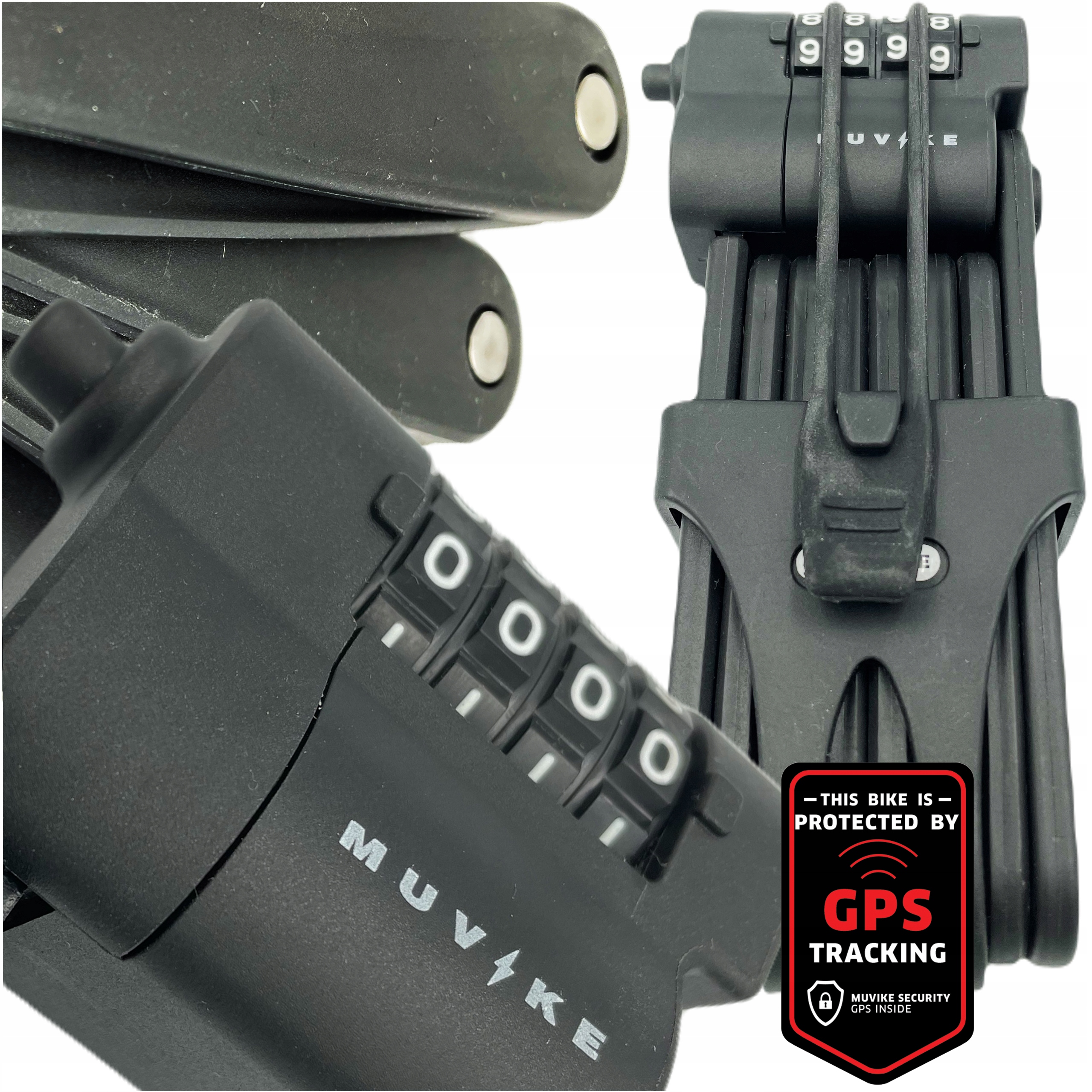 ZAPIĘCIE ROWEROWE SKŁADANE ZAPIĘCIE DO ROWERU MUVIKE FOLD 800/8C SZYFR 85cm