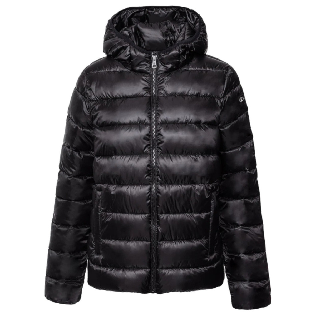 Dámská bunda Champion 115750KK001 Hooded Polyfilled Jacket Černá L