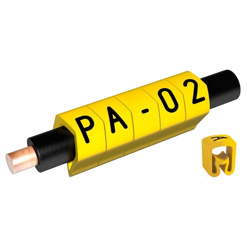 OZNACZNIK PROFILOWANY ROLKA ZÓLTY L3mm -1000szt. PARTEX PA02-3 CYFRA 2