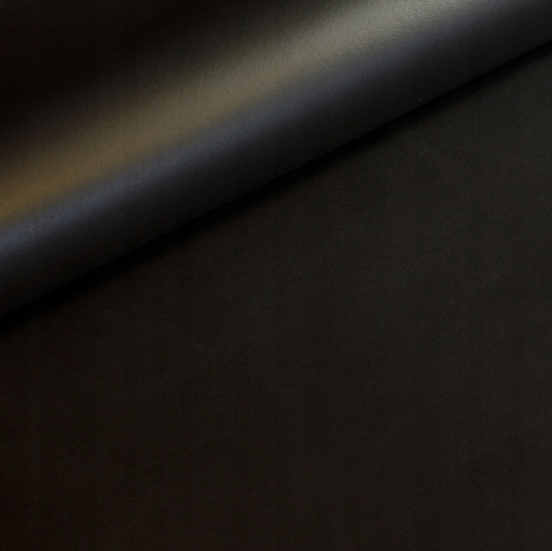Rostlinně vyčiněná přírodní hovězí kůže černá 1.2 mm A2 (60 x 42 cm)