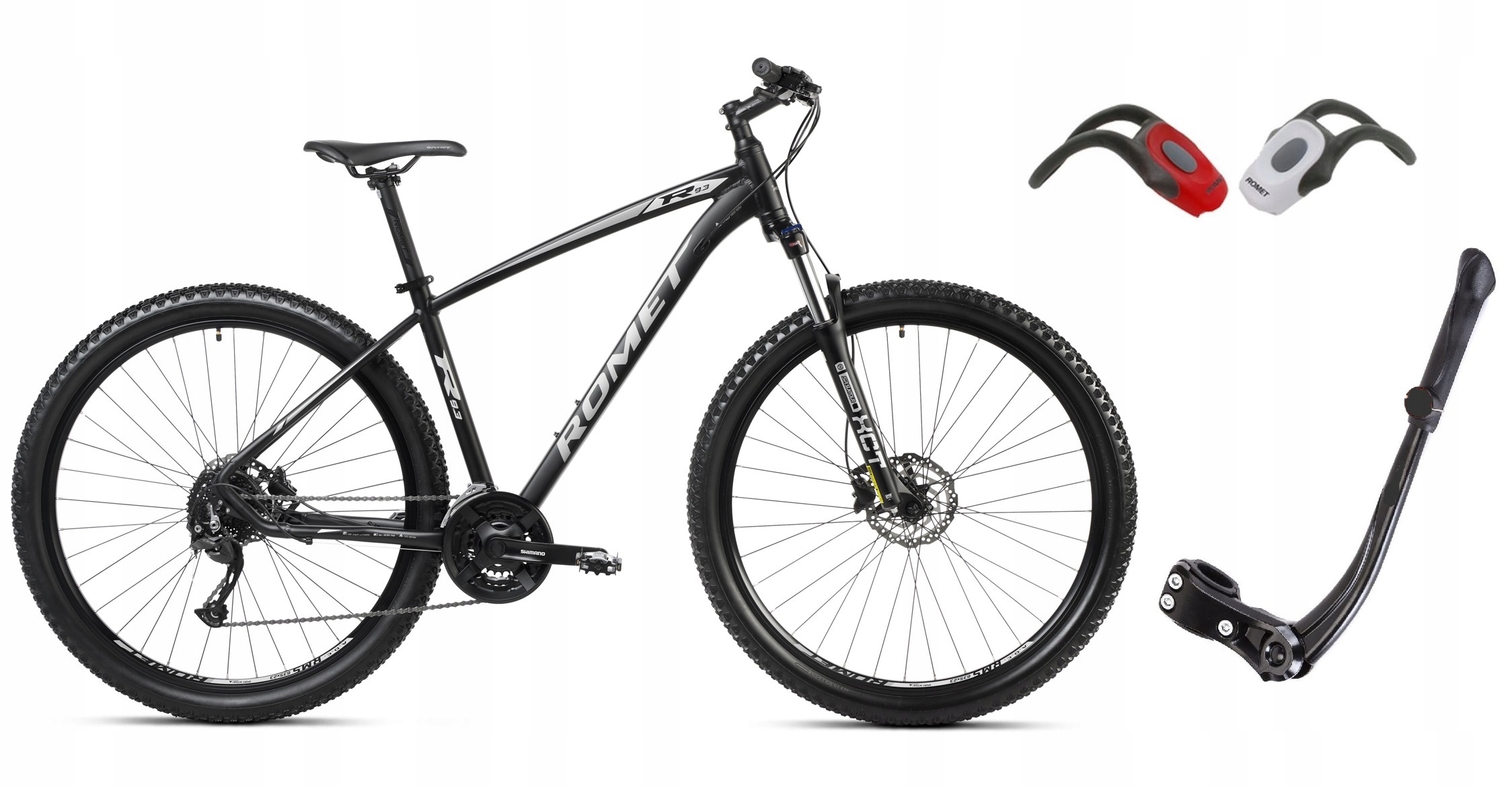 ROWER MTB GÓRSKI 29 ROMET RAMBLER R9.3 SHIMANO OŚWIETLENIE I STOPKA GRATIS