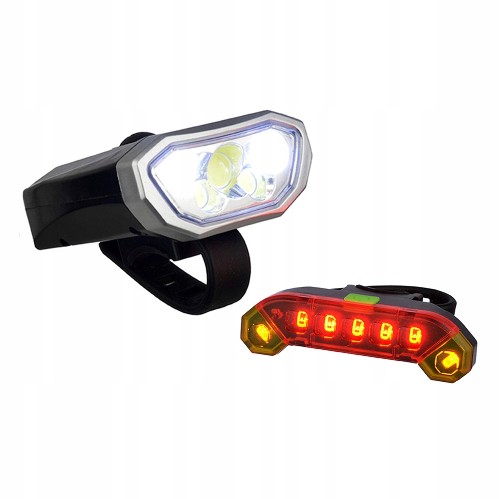 

Lampki Rowerowe Led Na Usb Zestaw Przód Tył