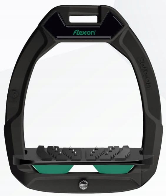 Flex-on třmeny Safe-on 12 cm černá/irská zelená