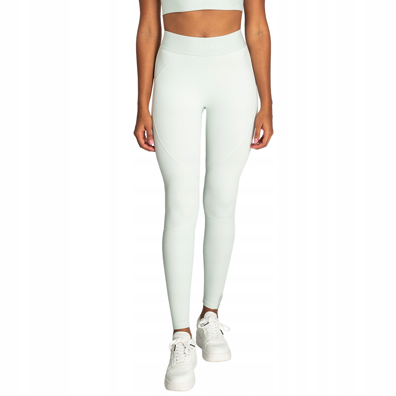 Legginsy Sportowe Damskie Szare Fitness Strix L