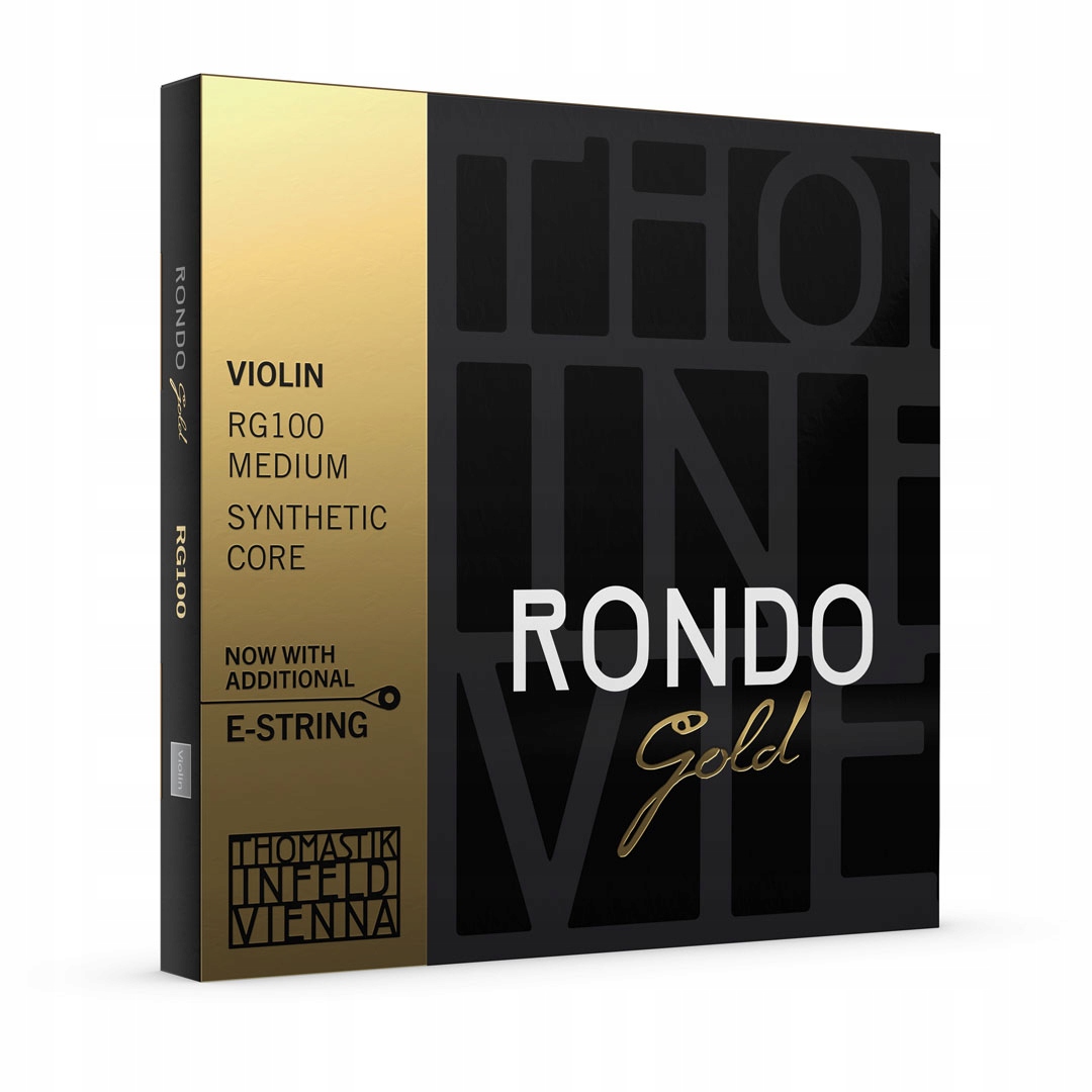 Struny do skrzypiec 4/4 Thomastik Rondo Gold RG100 Zestaw 5 strun Gold