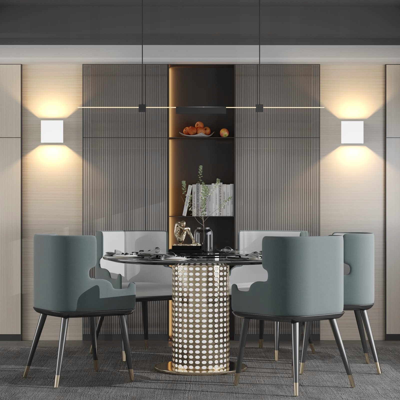 K-BRIGHT 12W LED Lampa Ścienna Regulowany Strumień Światła IP65 Biała — miniatura 5