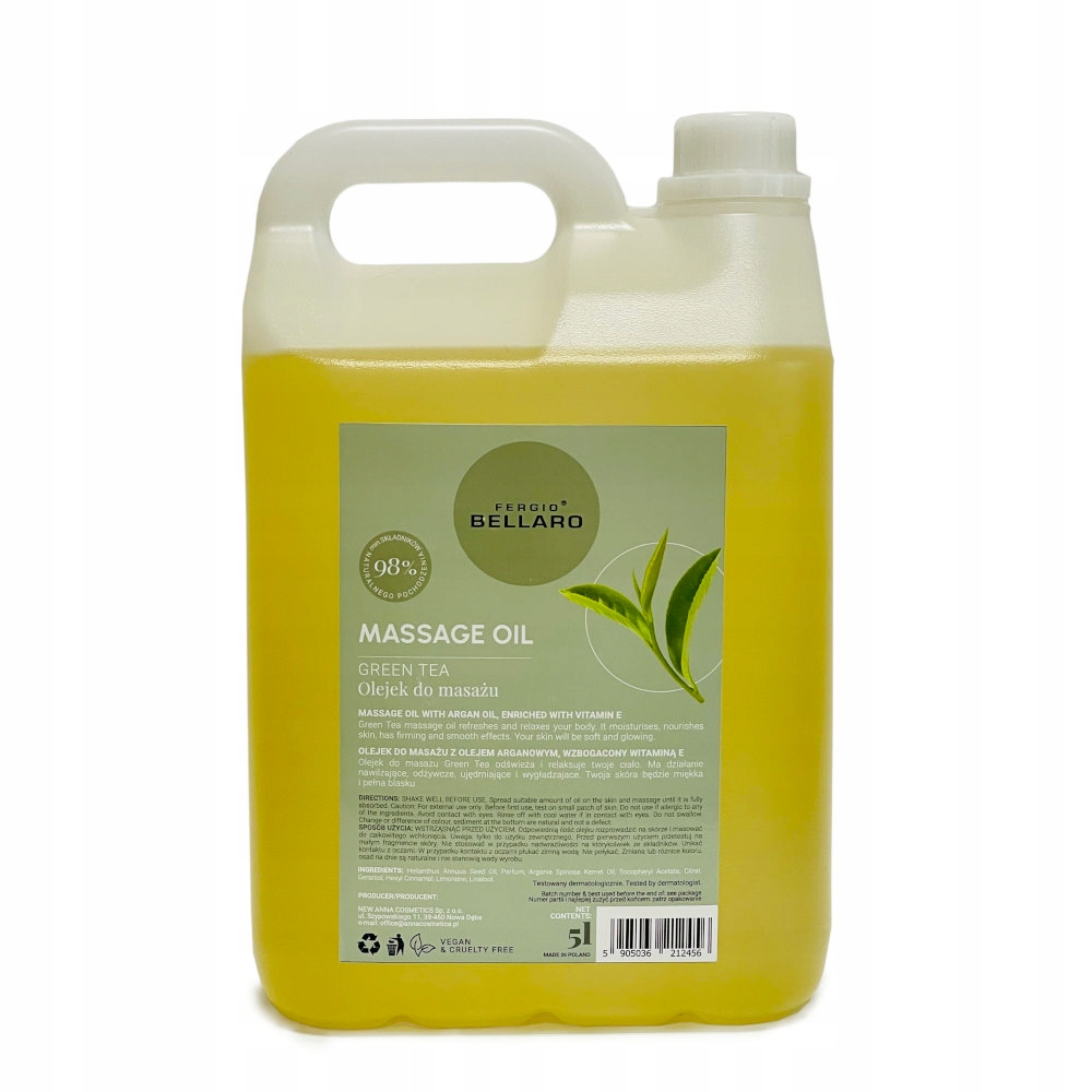 Olejek do Masażu Fb Green Tea (5 litrów)