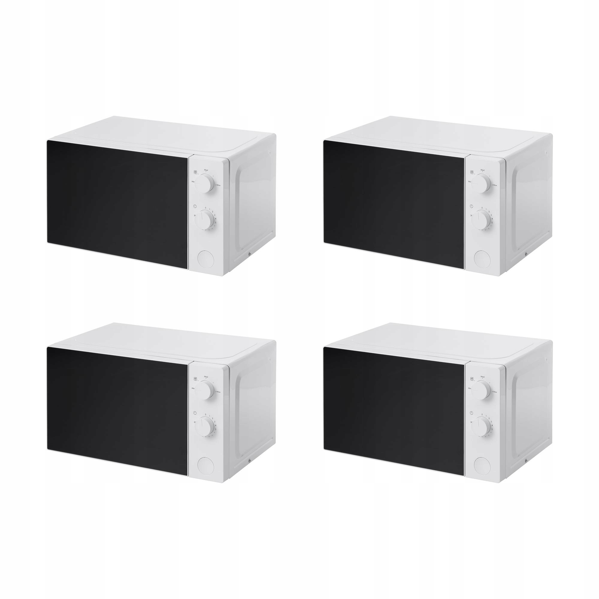 4 szt. Tillreda Kuchenka mikrofalowa biały