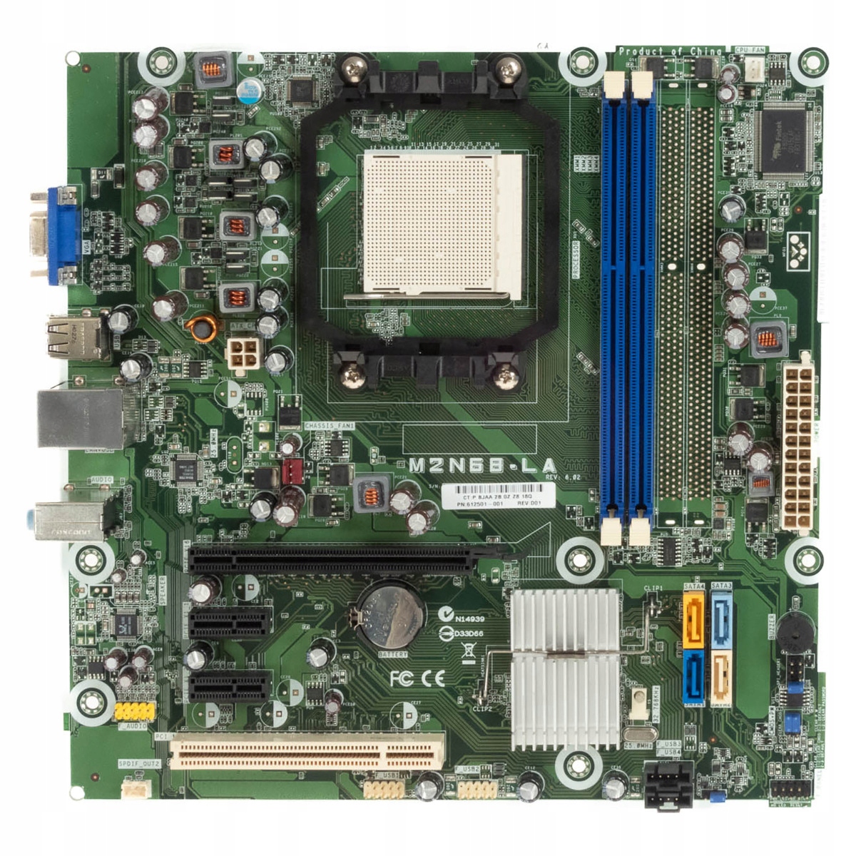 Hp 612501-001 M2N68-LA REV.6.02 Patice AM3 DDR3 PCIe Pci mATX