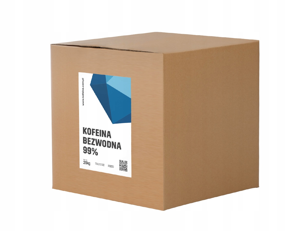 Kofein bezvodý Cspc karton 20 kg bílé peří Čistá Nejvyšší kvalita Polimp