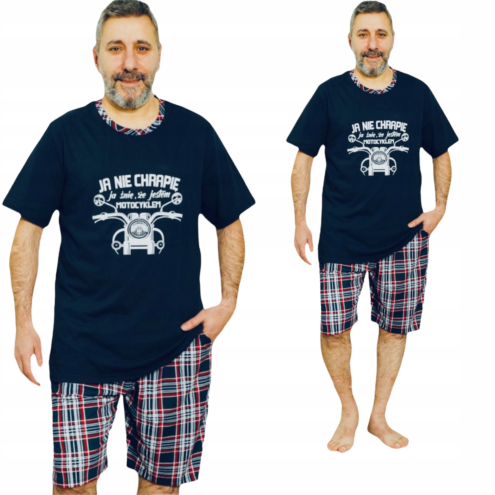 

Piżama Męska Duże Rozmiary /szorty/ja Nie Chrapię