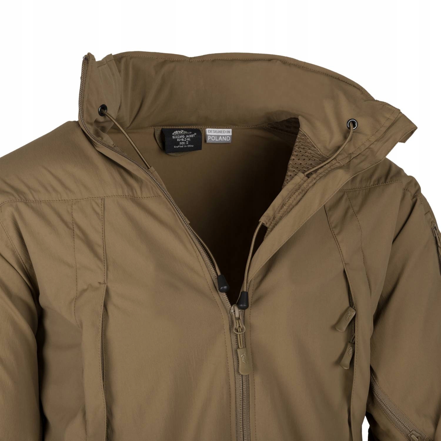 Kurtka Softshell Helikon Blizzard - Czarna XS Długość do bioder