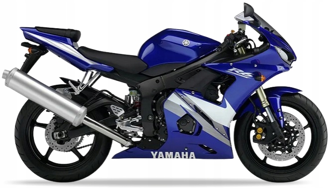 Samolepky Na Motocykl Juula Pro Yamaha Yzf R6 2005 Modré RJ09