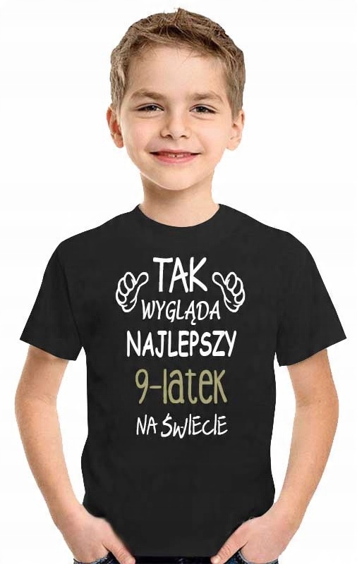 

Koszulka Urodzinowa Dla Chłopca Na 9 Lat